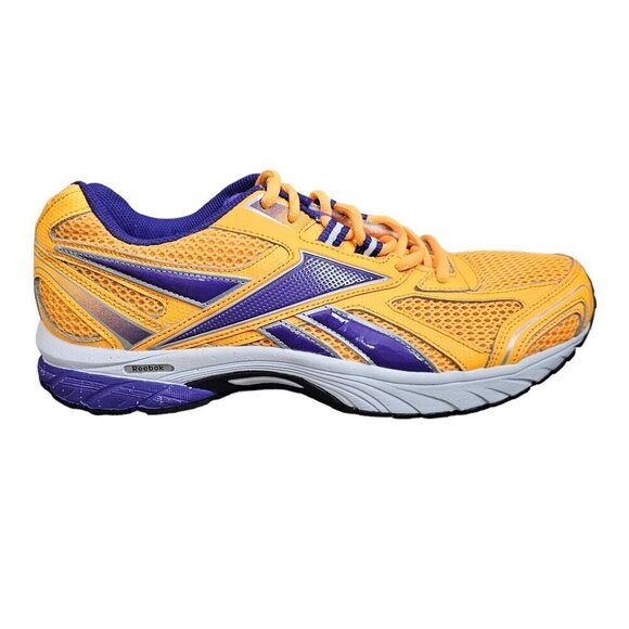 Reebok Pheehan Running Yellow And Purple Sneaker - Picture 1 of 11